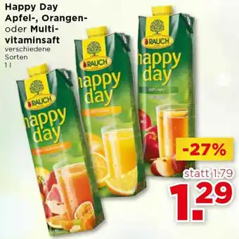 Unimarkt Happy Day Apfel Orangen Oder Multi Vitaminsaft 1L Angebot