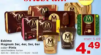 Unimarkt Eskimo Magnum 3er,4er,5er,6er Oder Pints 320 ml Angebot
