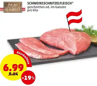 PENNY Schweinsschnitzelfleisch Geschnitten Angebot