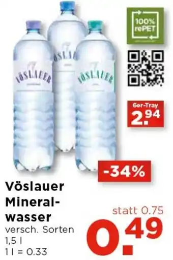 Unimarkt Vöslauer Mineral Wasser 1,5 L Angebot