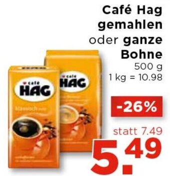 Unimarkt Café Hag Gemahlen Oder Ganze Bohne 500 g Angebot