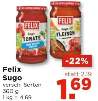 Unimarkt Felix Sugo 360 g Angebot
