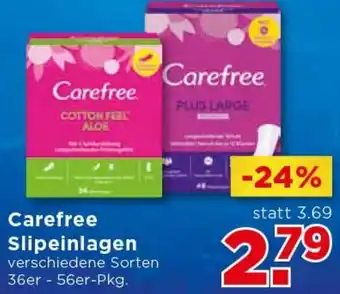 Unimarkt Carefree Slipeinlagen 36er Angebot