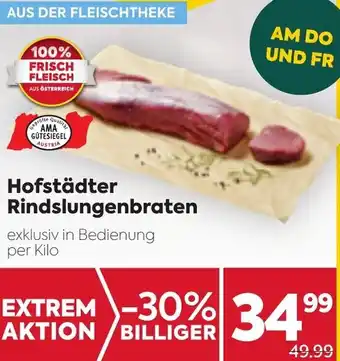 Billa Hofstädter Rindslungenbraten Angebot