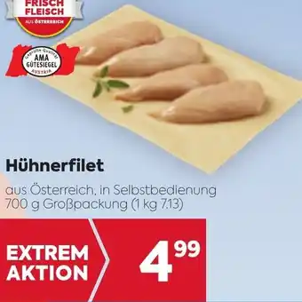 Billa Hühnerfilet 700 g Angebot