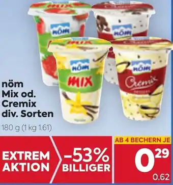 Billa Nöm Mix Od. Cremix Div.Sorten 180 g Angebot