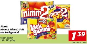Nah&Frisch Storck Nimm2, Nimm2 Soft Oder Lachgummi 195-325g Angebot