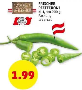 PENNY Frischer Pfefferoni Kl 1 Angebot