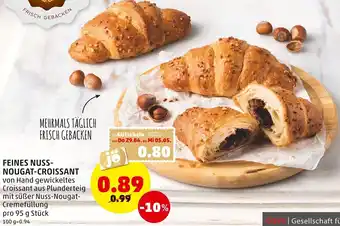 PENNY Feines Nuss Nougut Croissant Angebot