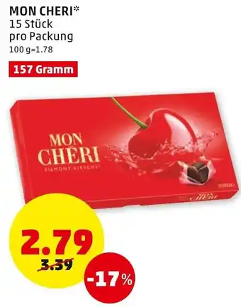 PENNY Mon Cheri 157 Gramm Angebot