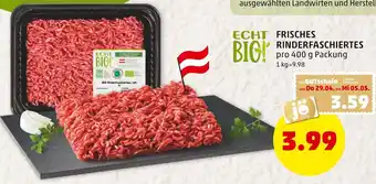 PENNY Echt Bio Frisches Rinderfaschiertes 400 g Angebot