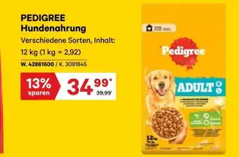 Lagerhaus Pedigree Hundenahrung Angebot