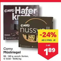 MPreis Corny Müsliriegel Angebot