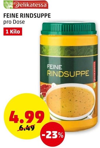 PENNY Feine Rindsuppe 1 Kilo Angebot