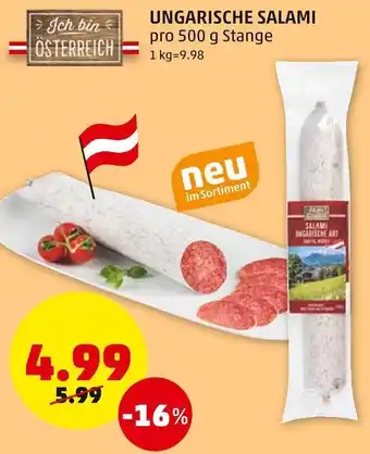 PENNY Ungarische Salami 500 g Angebot