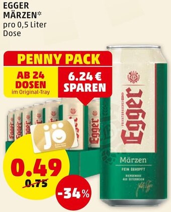 PENNY Egger Märzen 0,5 Liter Angebot