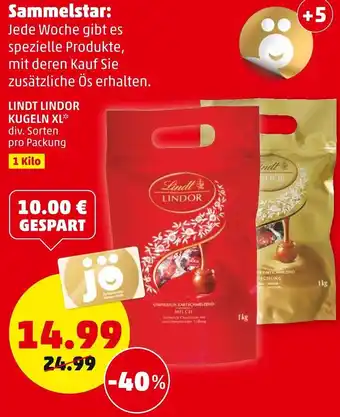 PENNY Sammelstar Lindt Lindor Kugeln XL Angebot