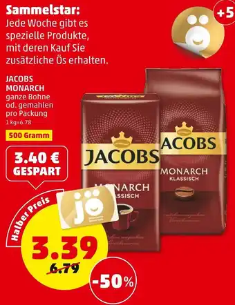 PENNY Sammelstar Jacobs Monarch 500 Gramm Angebot