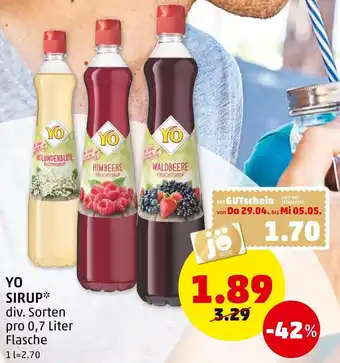 PENNY Yo Sirup 1L Angebot