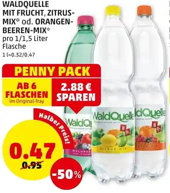 PENNY Waldquelle Mit Frucht,Zitrus Mix Angebot