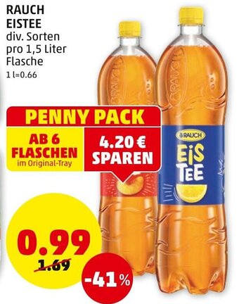 PENNY Rauch Eistee 1,5 Liter Angebot