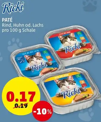 PENNY Ricki Paté 100 g Angebot