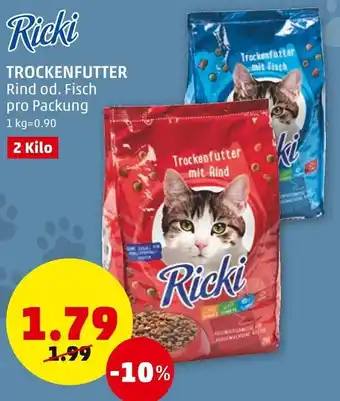 PENNY Ricki Trockenfutter 2 Kilo Angebot