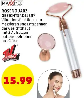PENNY Maxxmee Rosenquarz Gesichtsroller Angebot