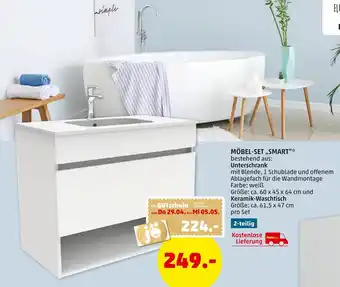 PENNY Möbel Set Smart Unterschrank,Keramik Waschtisch Angebot