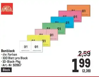 Metro Bonblock Angebot