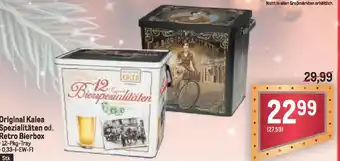 Metro Original Kalea Spezialitäten od. Retro Bierbox Angebot