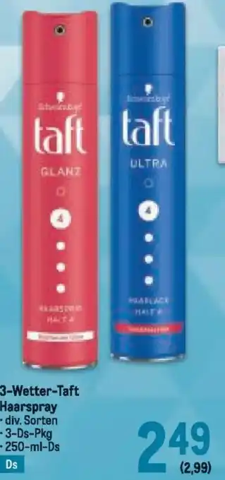 Metro 3-Wetter-Taft Haarspray Angebot