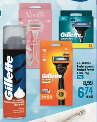 Metro z.B.: Gillette Rasierapparat Fusion5 Power 1-Stk-Pkg Angebot