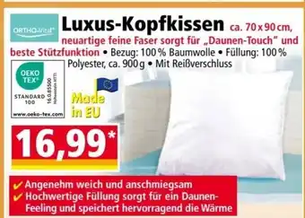 Norma Luxus-Kopfkissen Angebot