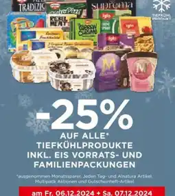 Unimarkt Auf alle* tiefkühlprodukte inkl. eis vorrats- und familienpackungen Angebot