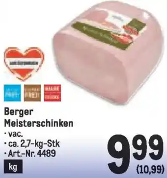 Metro Berger Meisterschinken Angebot