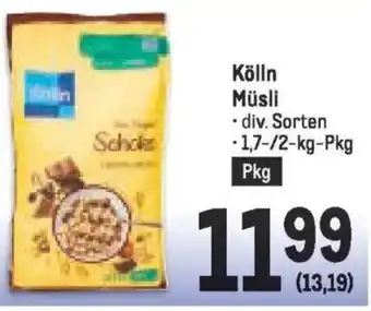 Metro Kölln Müsli Angebot