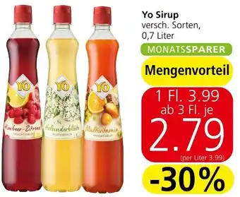 Spar Yo Sirup Angebot