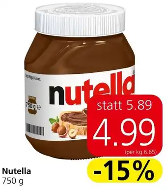 Spar Nutella Angebot