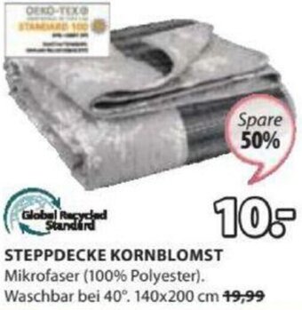 JYSK Steppdecke Kornblomst 140x200 cm Angebot