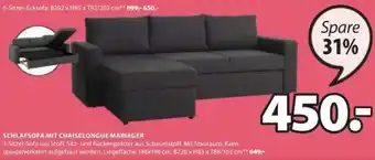 JYSK Schlafsofa Mit Chaiselongue Mariager Angebot