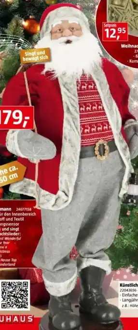 Bauhaus Singender Weihnachtsmann Angebot