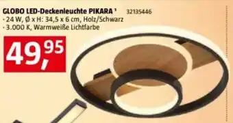 Bauhaus Globo led-deckenleuchte pikara Angebot