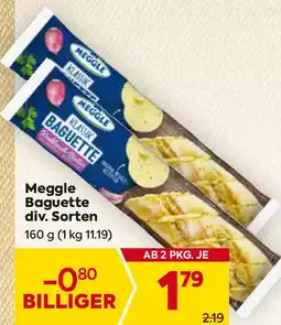 Billa Meggle Baguette div. Sorten Angebot