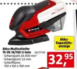 Bauhaus Akku-Multischleifer TE-OS 18/150 Li-Solo Angebot