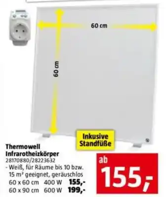 Bauhaus Thermowell Infrarotheizkörper Angebot