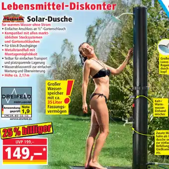 Norma Mauk Solar Dusche Angebot