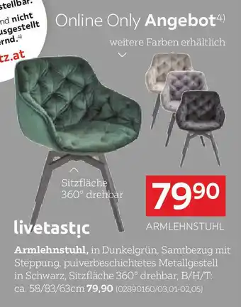 XXXLutz Livetastic ARMLEHNSTUHL Angebot