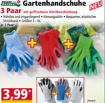 Norma Power Garden Gartenhandschuhe 3 Paar Angebot
