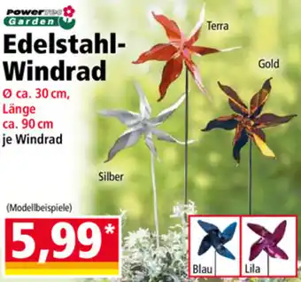 Norma Power garden Edelstahl Windrad Angebot